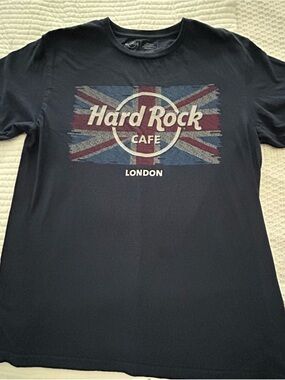 Hard Rock Cafe London Navy Graphic T‑Shirt